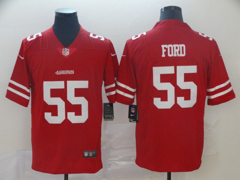 Men San Francisco 49ers 55 Ford Red Nike Vapor Untouchable Limited Player NFL Jerseys
